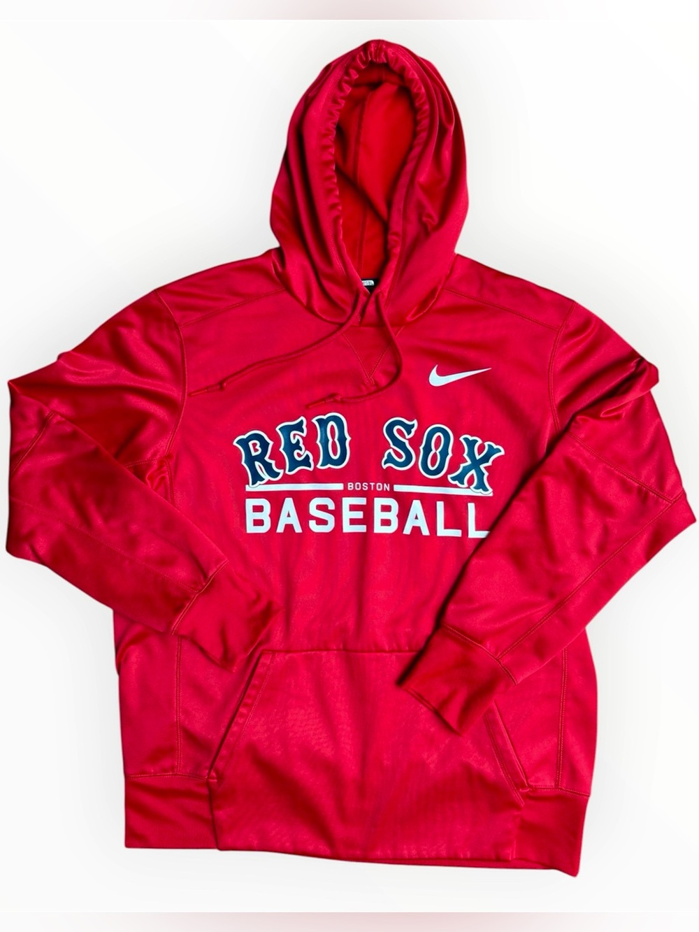 Nike Boston Red Sox Hoodie Men’s Large Authentic Collection Pullover Red Unisex